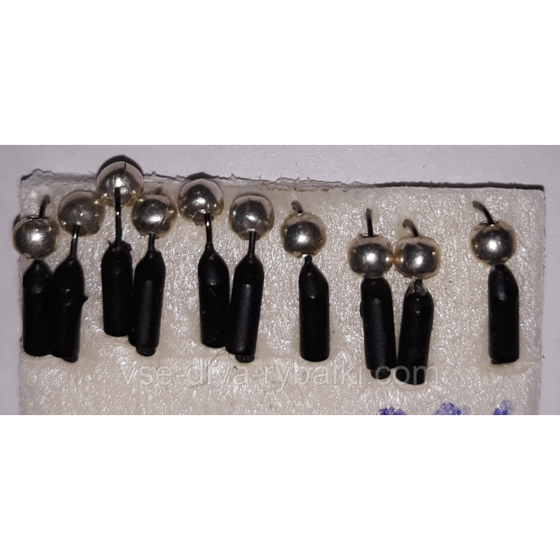 Блешня вольфрамова гвоздешарик срібло 0,5 г