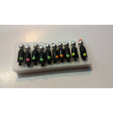 Блешня вольфрамова гвоздешарик срібло 0,7 г