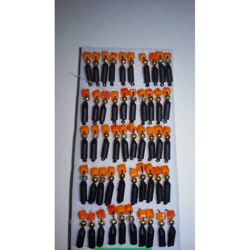 Блешня вольфрамова гвоздекубик тандем золото + оранж 0,5 г