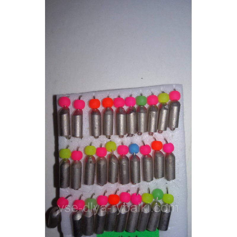 Блешня вольфрамова гвоздешарик кольоровий 0,7 г