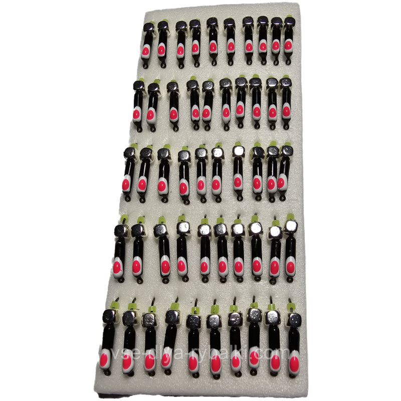 Блешня вольфрамова золото гвоздешарик білий 0,3 г