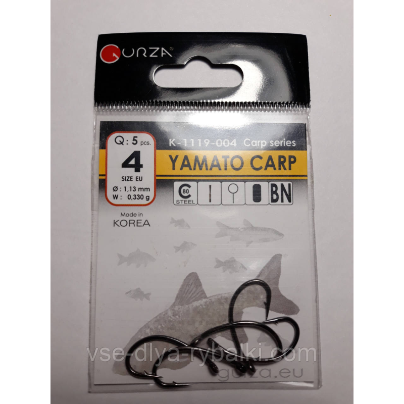 Гачки Gurza yamato carp № 4
