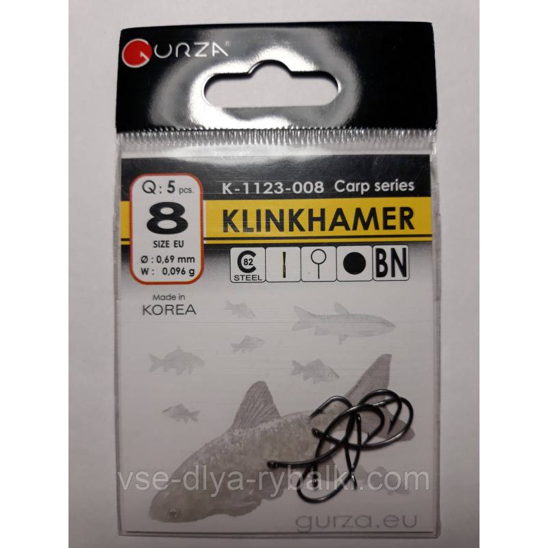 Гачки Gurza klinkhamer № 8