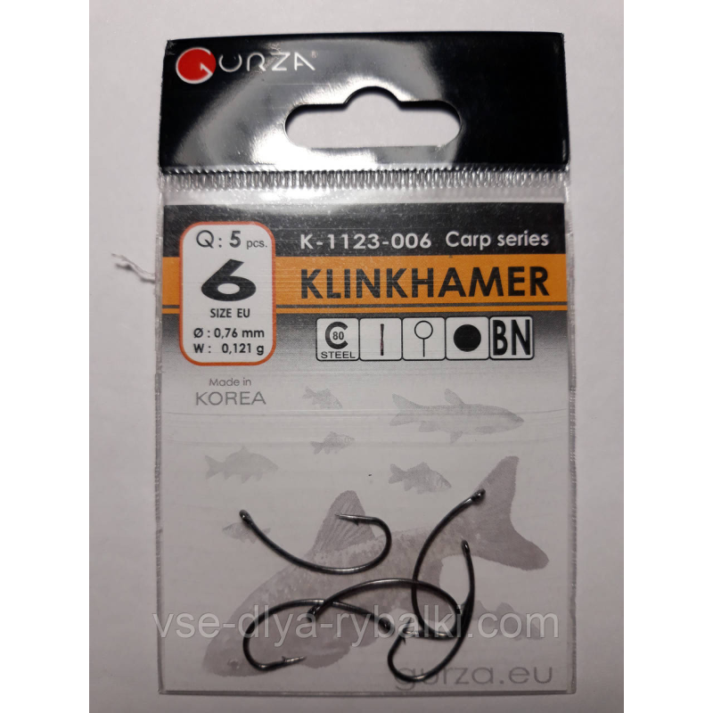 Гачки Gurza klinkhamer № 6