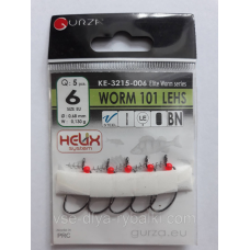 Гачки Gurza worm 101 lehs № 6