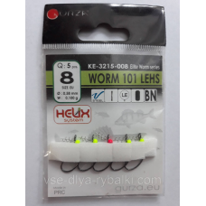 Гачки Gurza worm 101 lehs № 8