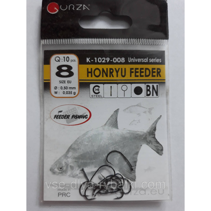 Гачки Gurza honryu feeder № 8