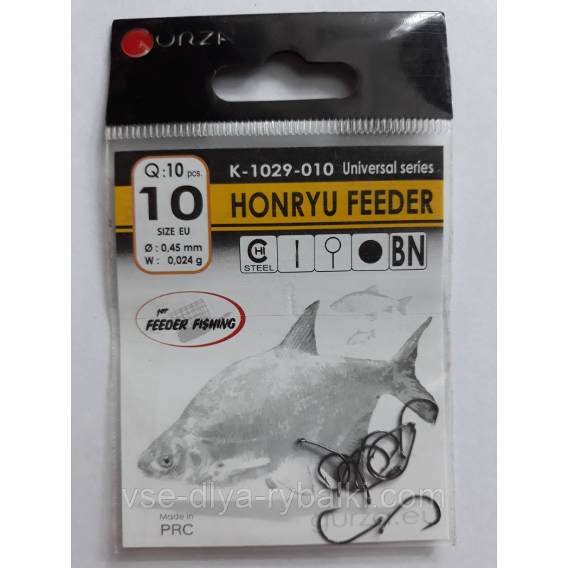 Гачки Gurza honryu feeder № 10