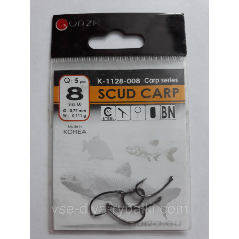 Гачки Gurza scud carp № 8