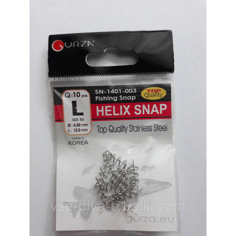 Застібка-штопор helix snap № L