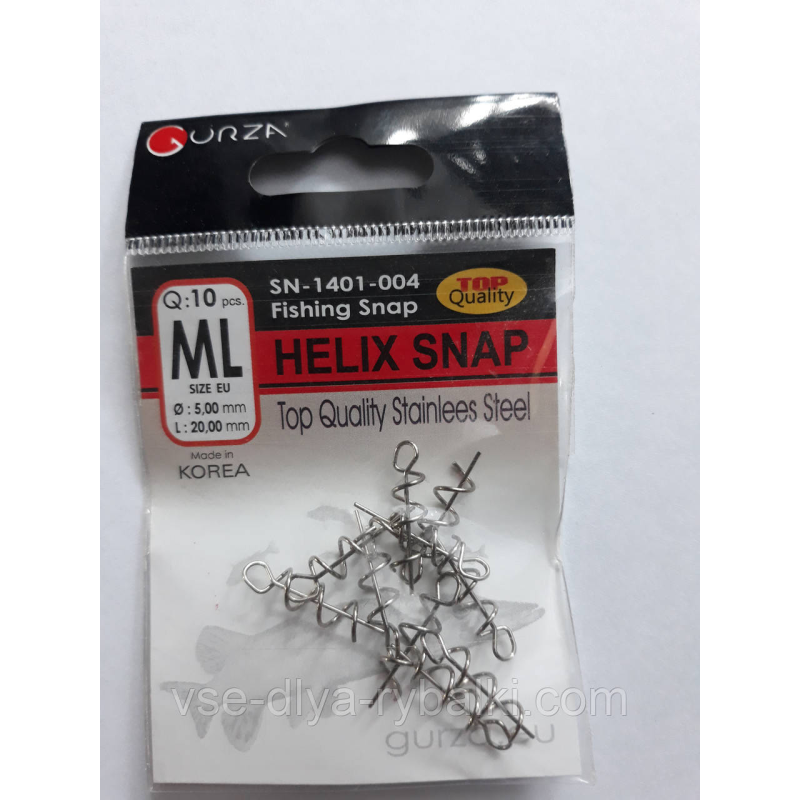 Застібка-штопор helix snap № ML