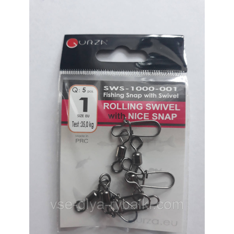 Gurza вертлюг с застежкой американкой № 1