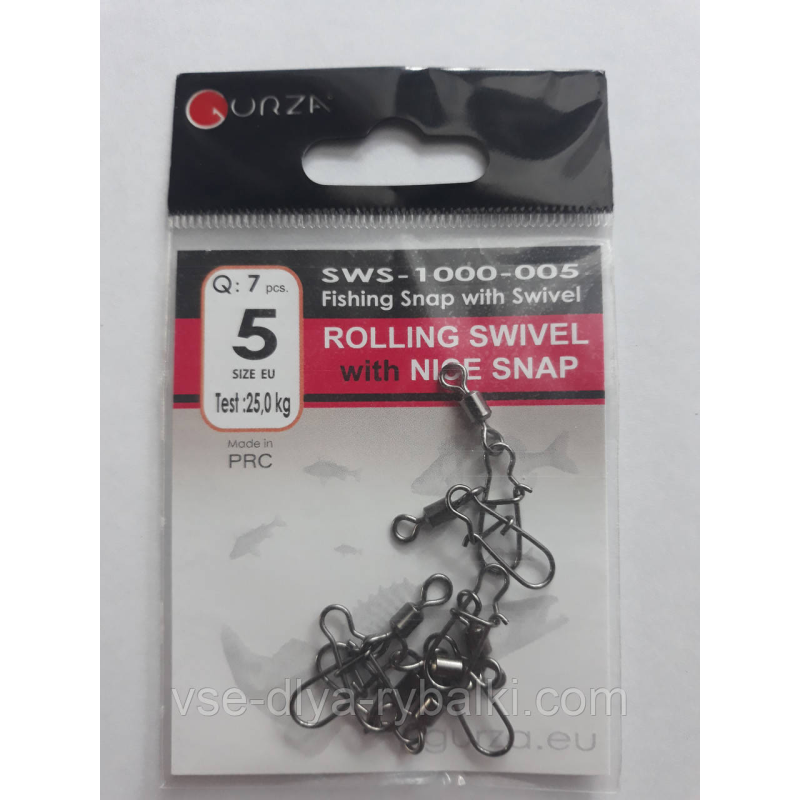 Gurza вертлюг з застібкою американкою № 5