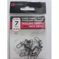 Gurza вертлюг с застежкой американкой № 7