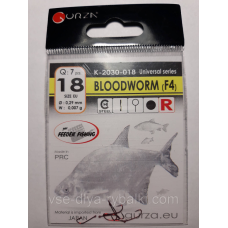 Гачки Gurza bloodworm red № 18