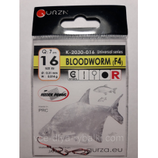 Гачки Gurza bloodworm red № 16