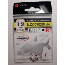 Гачки Gurza bloodworm red № 12