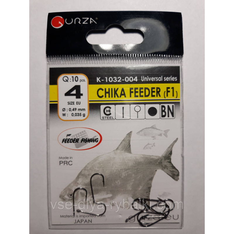 Гачки Gurza chika feeder № 4