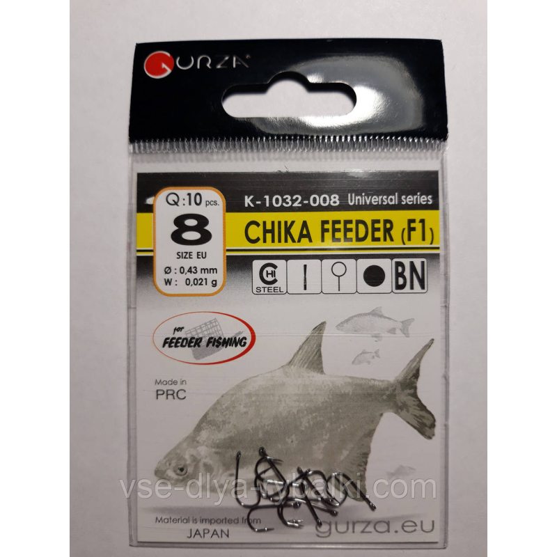 Крючки Gurza chika feeder № 8