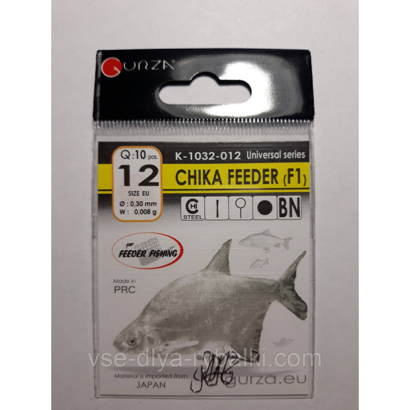 Гачки Gurza chika feeder № 12