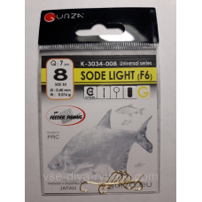 Гачки Gurza sode light gold № 8