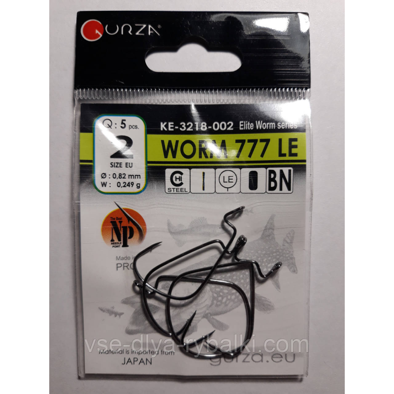 Гачки Gurza worm 777 le № 2