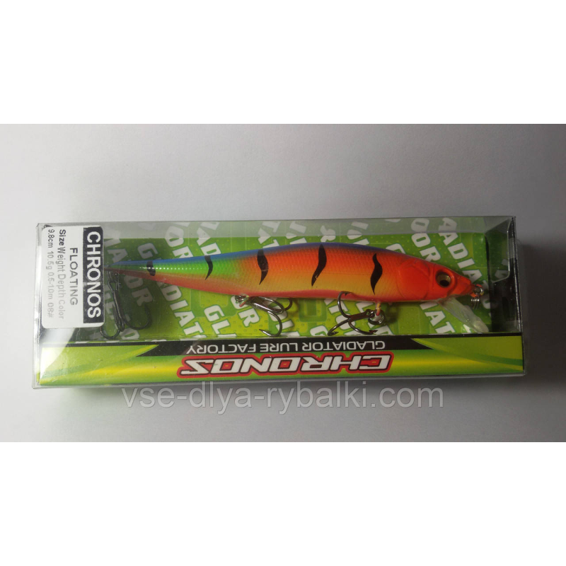 Воблер GLADIATOR CHRONOS FL 98 Color: 08