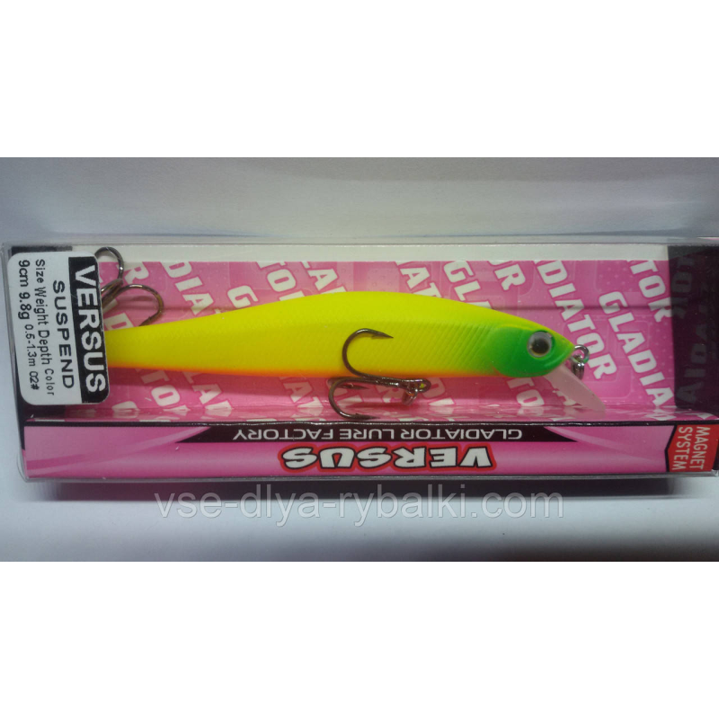 Воблер GLADIATOR VERSUS SP 90 Color: 02