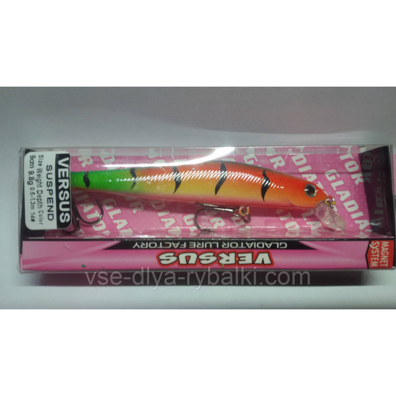 Воблер GLADIATOR VERSUS SP 90 Color: 14