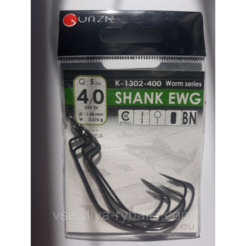 Гачки Gurza Shank EWG № 4/0