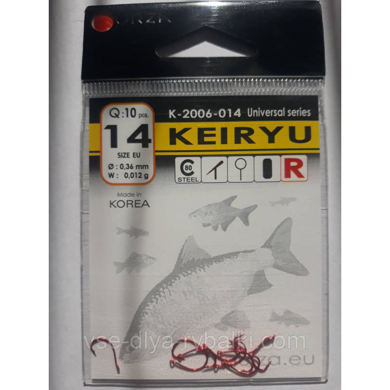 Гачки Gurza keiryu red № 14