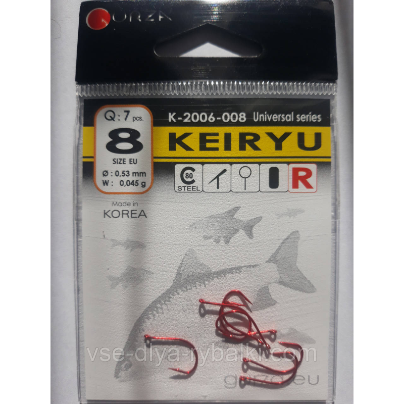 Гачки Gurza keiryu red № 8