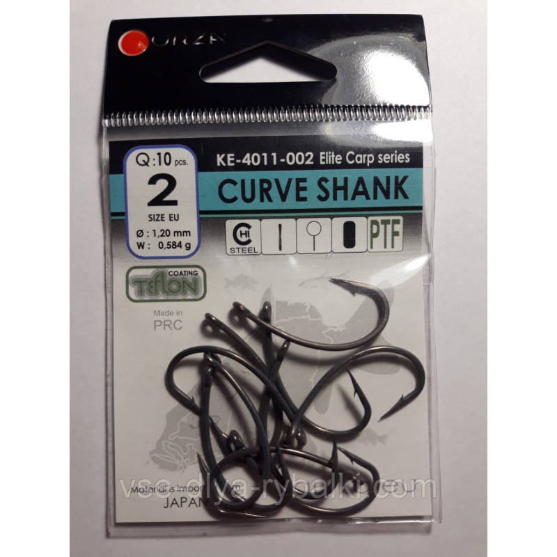 Гачки Gurza curve shank № 2