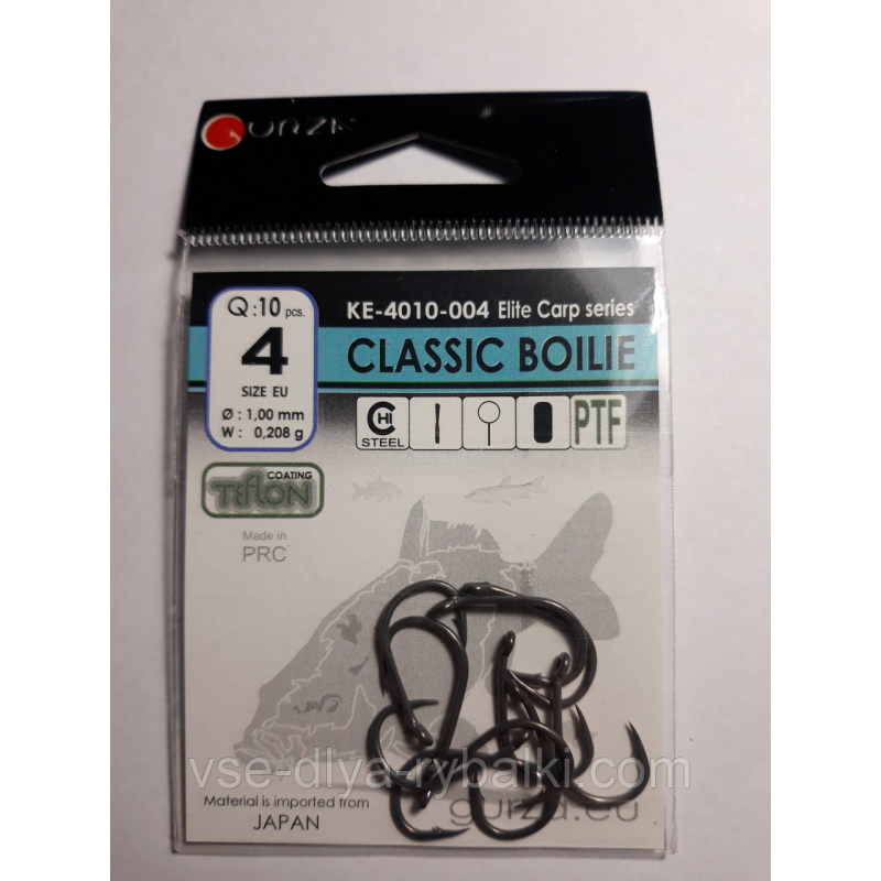 Крючки Gurza classic boilie № 4