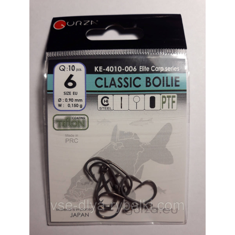 Гачки Gurza classic boilie № 6