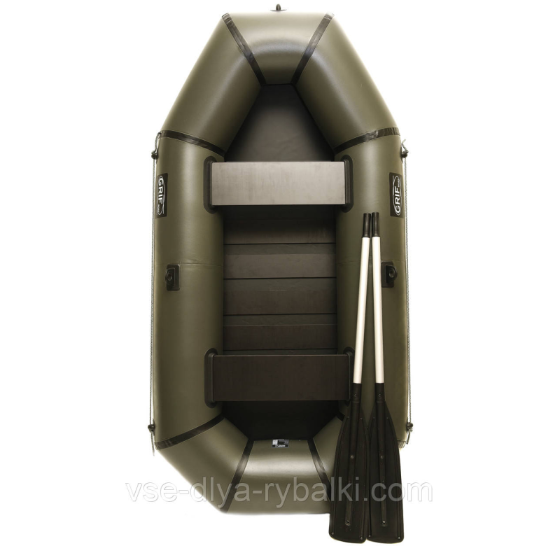 Човен надувний пвх двомісна Grif boat GL-250S + слань