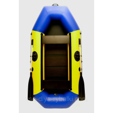 Двомісна човен надувний пвх Grif boat G-250 жовто-синя