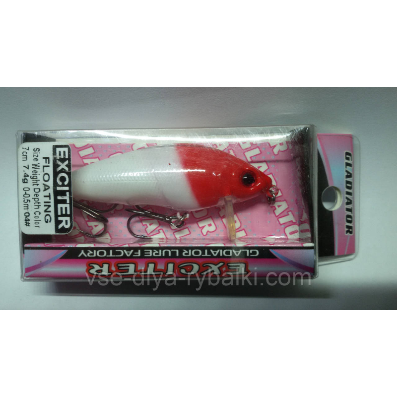 Воблер gladiator Exciter 70 Color: 04