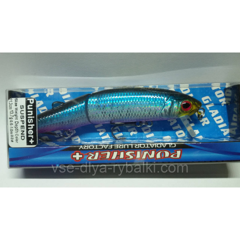 Воблер gladiator Punisher+ 113 Color: 03