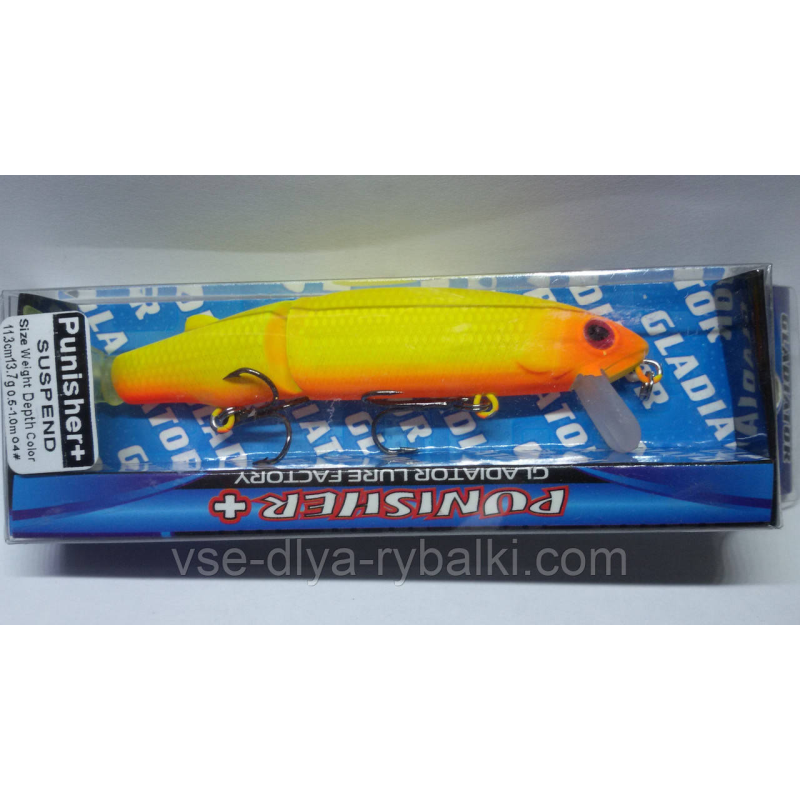 Воблер gladiator Punisher+ 113 Color: 04