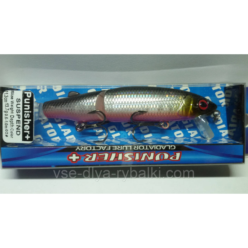 Воблер gladiator Punisher+ 113 Color: 02