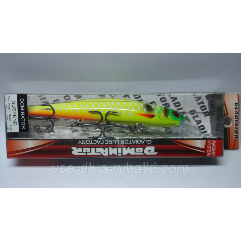 Воблер gladiator Dominator 110 Color: 15