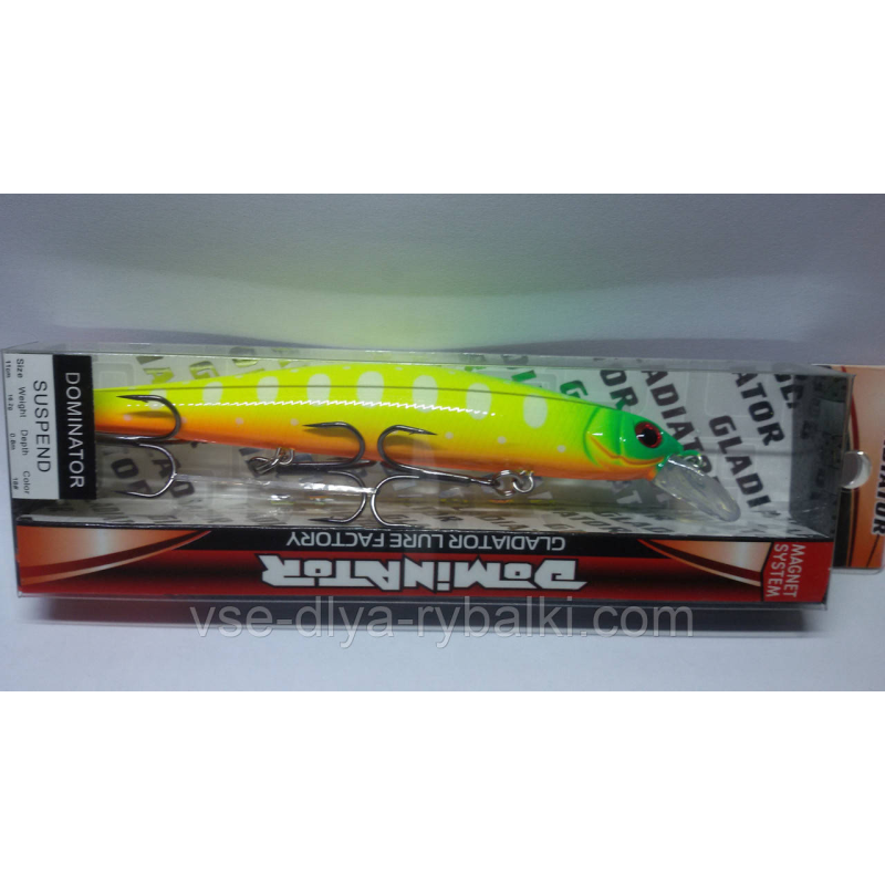 Воблер gladiator Dominator 110 Color: 18