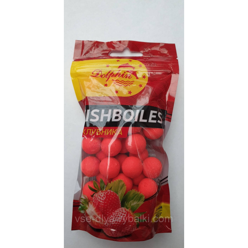 Бойли потопаючі Dolphin 16мм Клубника100г