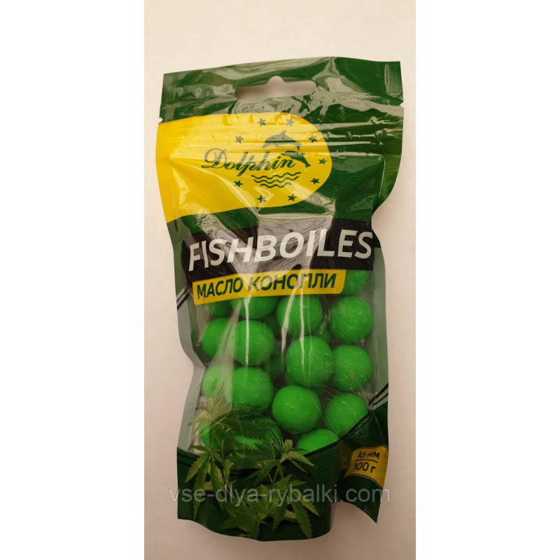 Бойли потопаючі Dolphin 16мм Масло конопель 100г