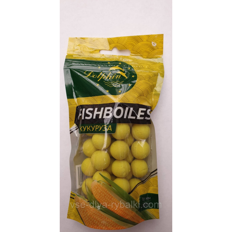 Бойли потопаючі Dolphin 16мм Кукурудза 100г