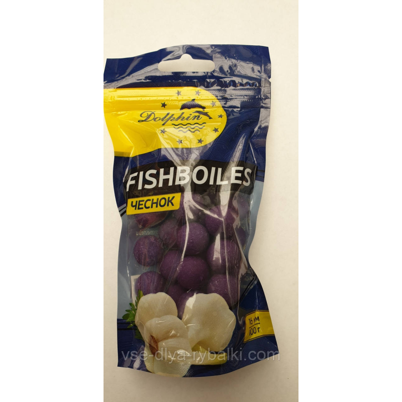 Бойли потопаючі Dolphin 16мм Часник 100г