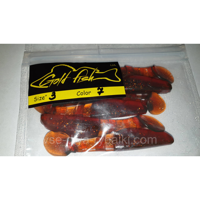 Силікон Predator 3“ сьедобный “Gold fish“ color 7