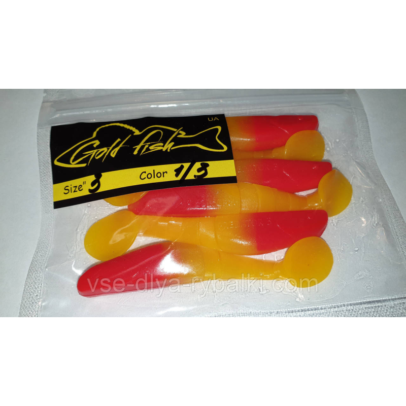 Силікон Predator 3“ сьедобный “Gold fish“ color 1/3