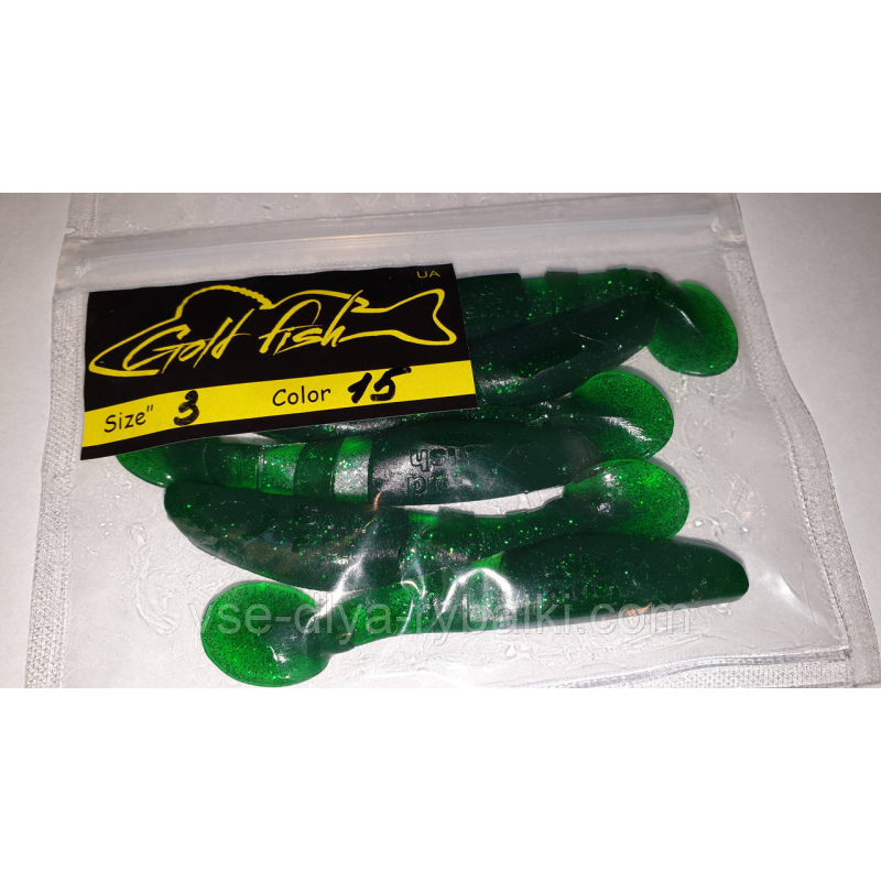 Силікон Predator 3“ сьедобный “Gold fish“ color 15